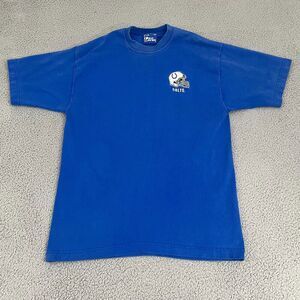 VTG Indianapolis Colts Shirt Adult L‎ Blue Pro Player Short Sleeve NFL Tee